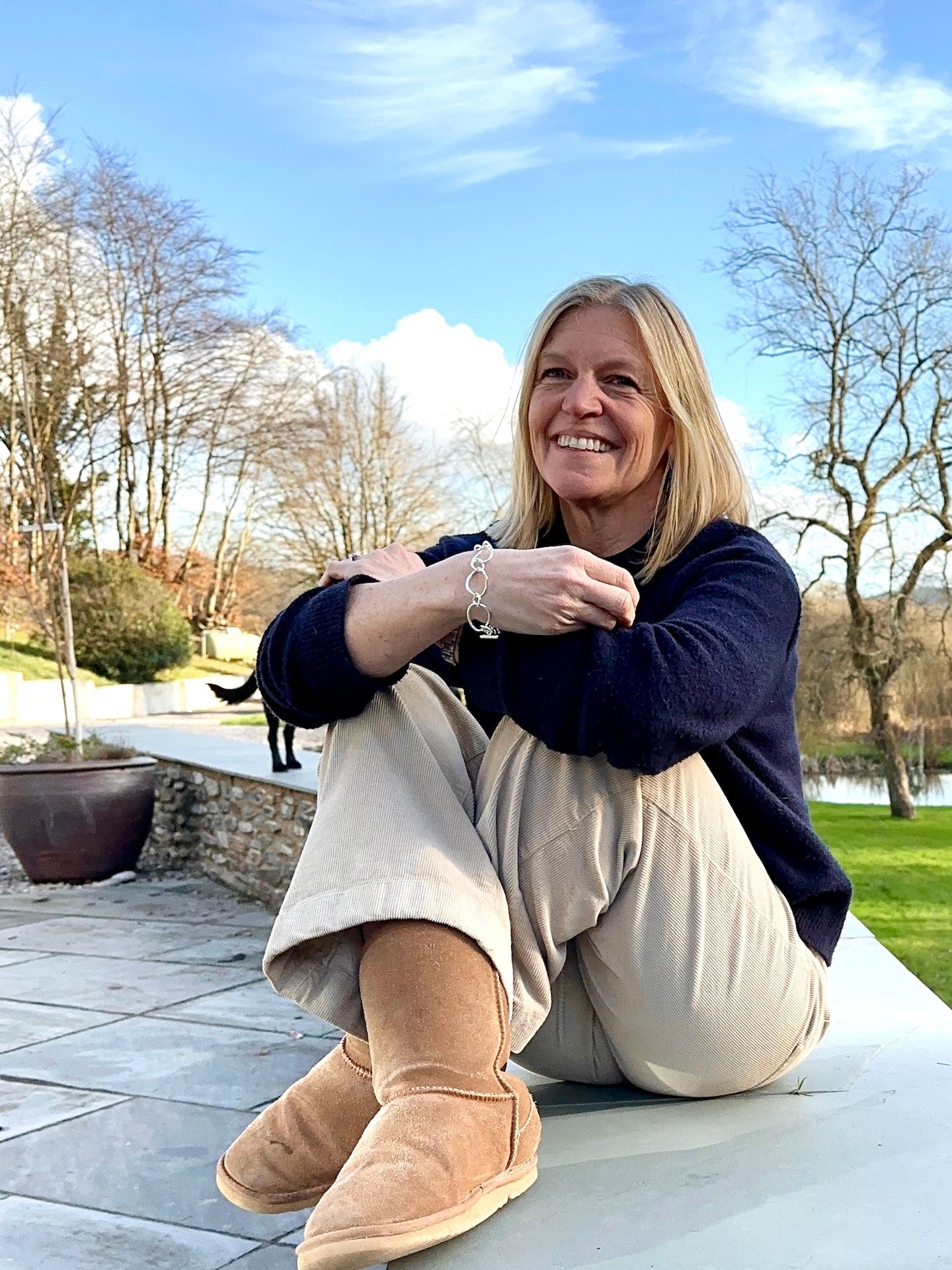 Chunky loop curb bracelet